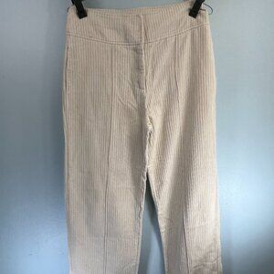 Corduroy Wide Leg Pants - White